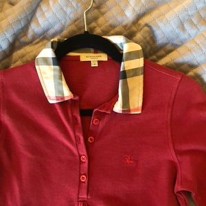 Burberry London women’s 3/4 length polo shirt